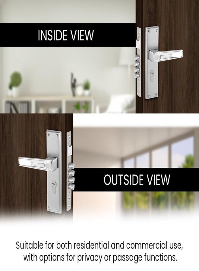 Link Axen Mortise Lock |for Main & Internal Door in Home, Office, Hotel | 10 Inches Heavy Duty Handle Set with Both Side Key Access, 3 Keys |SS Finish|2 Years Warranty - Image 3